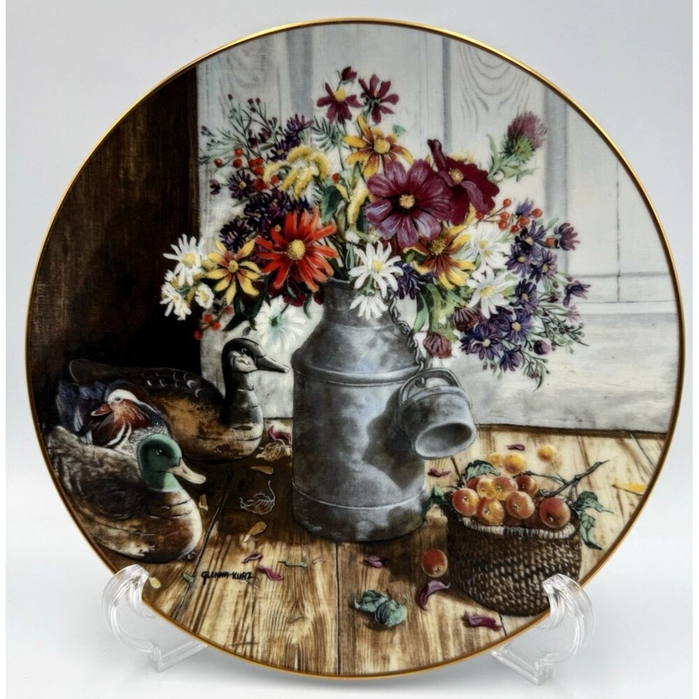 W. S. George Limited Edition Collector Plate 8-1/2" "Homespun Beauty" Exc. Cond.